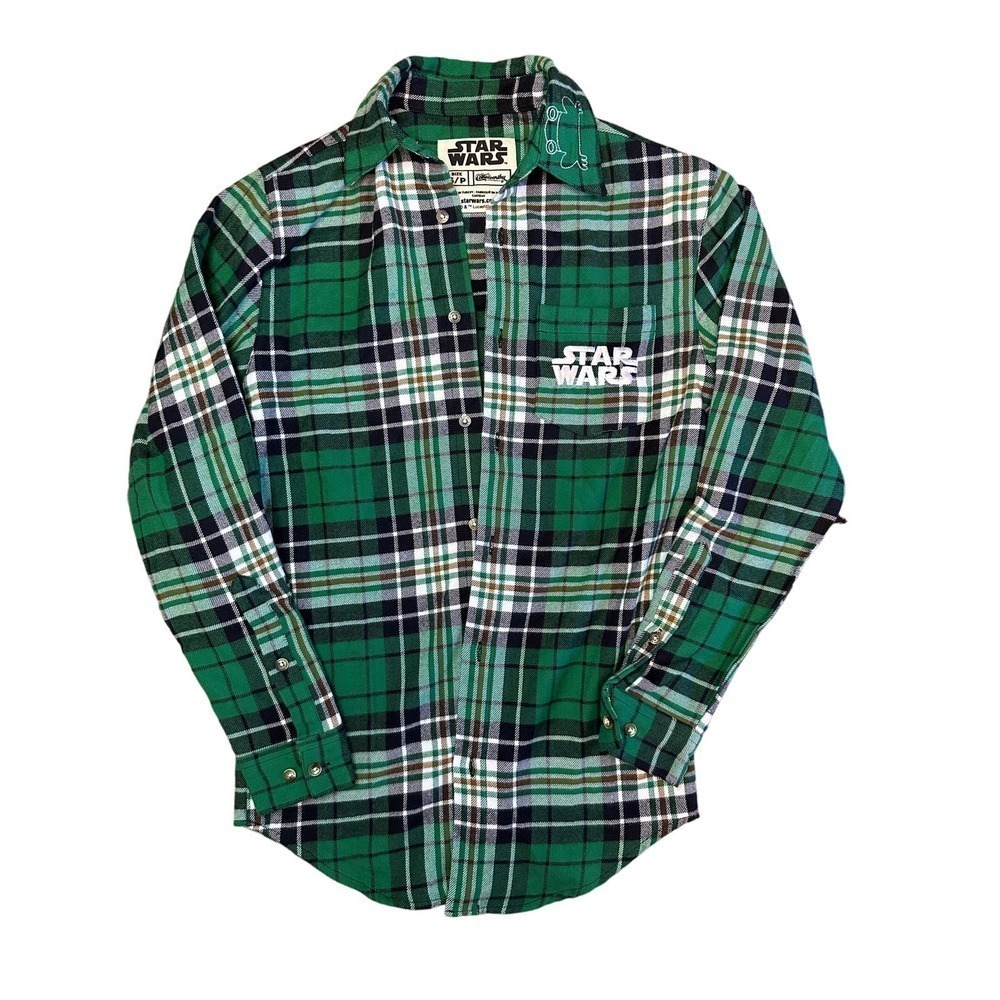 Cakeworthy Star Wars The Child flannel shirt